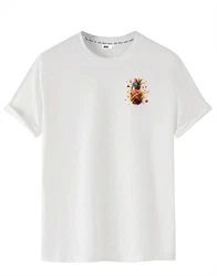RMK T-Shirt Herren Basic Rundhals Weiß/Rosa/Orange/Creme/Gelb