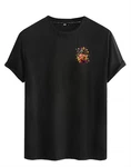 RMK T-Shirt Herren Basic Rundhals Schwarz