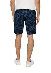 s.Oliver Bermuda mit All-over-Print Weiß/Creme