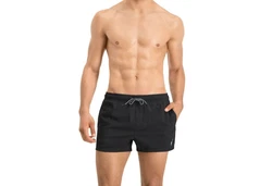 PUMA BODYWEAR Badehose Beachwear Short Shorts Schwarz/Dunkelblau/Dunkelgrau