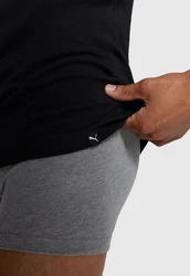 PUMA BODYWEAR Unterhemd mit Rundhals-Ausschnitt Weiß/Schwarz/Dunkelgrau/Dunkelblau