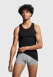 PUMA BODYWEAR Unterhemd mit Rundhals-Ausschnitt Weiß/Schwarz/Dunkelgrau/Dunkelblau