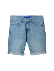 TOM TAILOR Jeansbermudas JOSH Weiß/Creme/Beige/Hellblau