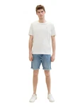 TOM TAILOR Jeansbermudas JOSH Weiß/Creme/Beige/Hellblau