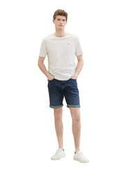 TOM TAILOR Jeansbermudas JOSH Weiß/Creme/Hellblau/Beige/Türkis
