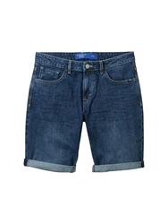 TOM TAILOR Jeansbermudas JOSH Weiß/Creme/Hellblau/Beige/Türkis