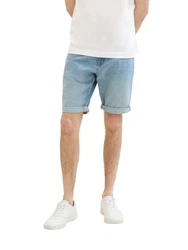 TOM TAILOR Jeansbermudas JOSH Weiß/Creme/Hellblau/Beige