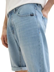 TOM TAILOR Jeansbermudas JOSH Weiß/Creme/Hellblau/Beige