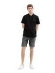 TOM TAILOR Jeansbermudas JOSH Schwarz/Hellblau/Grün