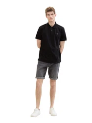 TOM TAILOR Jeansbermudas JOSH Schwarz/Hellblau/Grün