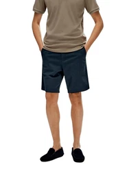 SELECTED HOMME Shorts SLHREGULAR BILL FLEX Khaki/Dunkelblau/Beige