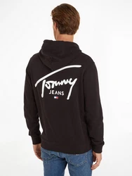 Tommy Jeans Kapuzensweatshirt TJM REG ENTRY GRAPHIC HOODIE Schwarz