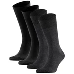 FALKE Kurzsocken Herren 4er Pack Schwarz/Dunkelgrau/Grau