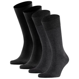 FALKE Kurzsocken Herren 4er Pack Schwarz/Dunkelgrau/Grau FALKE Kurzsocken Herren 4er Pack Schwarz/Dunkelgrau/Grau
