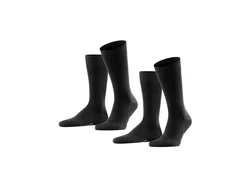 FALKE Kurzsocken Herren 4er Pack Schwarz/Dunkelblau/Blau