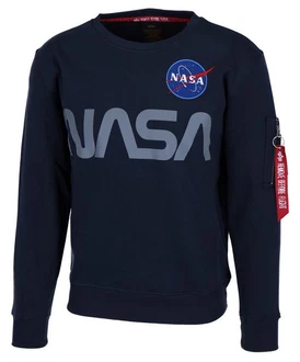 Alpha Industries Sweatshirt NASA Reflective Sweater Dunkelblau/Blau/Dunkelgrau/Rot