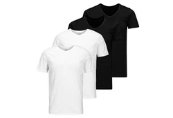 Jack & Jones T-Shirt JACBASIC CREW NECK TEE Weiß/Schwarz