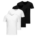 Jack & Jones T-Shirt JACBASIC CREW NECK TEE Weiß/Schwarz