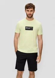 Bermudas Bermuda aus Baumwoll-Stretch mit Paspeltasche Garment Dye