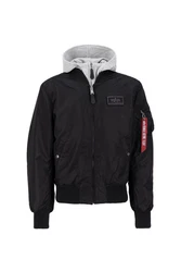 Alpha Industries Bomberjacke MA-1 D-Tec rot/schwarz