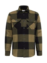 Jack & Jones Langarmhemd JJEDARREN Dunkelgrün/Beige
