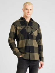 Jack & Jones Langarmhemd JJEDARREN Dunkelgrün/Beige