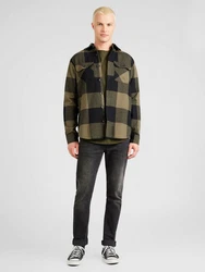 Jack & Jones Langarmhemd JJEDARREN Dunkelgrün/Beige