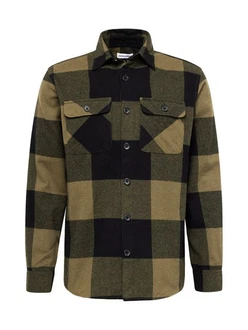Jack & Jones Langarmhemd JJEDARREN Dunkelgrün/Beige Jack & Jones Langarmhemd JJEDARREN Dunkelgrün/Beige