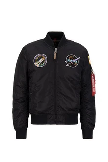 Alpha Industries Bomberjacke MA-1 VF NASA Schwarz/Grau/Blau