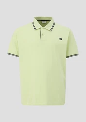 s.Oliver Kurzarmshirt Poloshirt mit Logo-Detail 