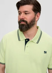 s.Oliver Kurzarmshirt Poloshirt mit Logo-Detail 