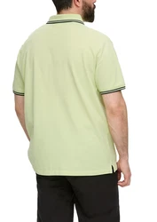 s.Oliver Kurzarmshirt Poloshirt mit Logo-Detail 