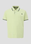 s.Oliver Kurzarmshirt Poloshirt mit Logo-Detail Hellgrün/Grün