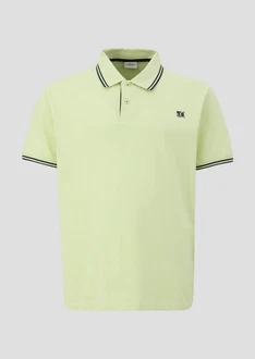 s.Oliver Kurzarmshirt Poloshirt mit Logo-Detail