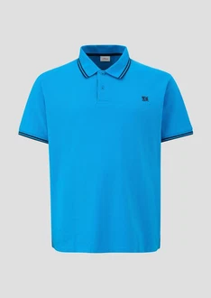 s.Oliver Kurzarmshirt Poloshirt mit Logo-Detail Blau/Türkis/Hellblau s.Oliver Kurzarmshirt Poloshirt mit Logo-Detail Blau/Türkis/Hellblau
