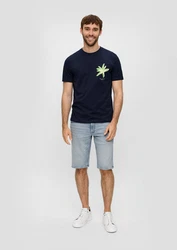 s.Oliver Stoffhose Jeans-Shorts Straight Leg High Rise Schwarz/Dunkelblau/Blau/Grün/Hellblau/Gelb