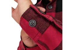 Jack & Jones Karohemd JJEDARREN Overshirt LS Dunkelrot/Rot