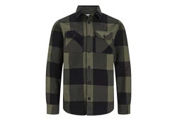 Jack & Jones Karohemd JJEDARREN Overshirt LS Dunkelgrün/Grün