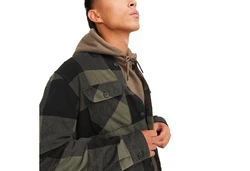 Jack & Jones Karohemd JJEDARREN Overshirt LS Dunkelgrün/Grün