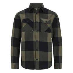 Jack & Jones Karohemd JJEDARREN Overshirt LS Dunkelgrün/Grün