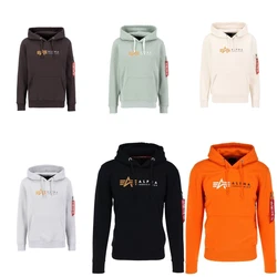Alpha Industries Hoody Alpha Label Grau/Dunkelgrau/Braun/Dunkelbraun/Khaki/Schwarz