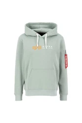 Alpha Industries Hoody Alpha Label Grau/Dunkelgrau/Braun/Dunkelbraun/Khaki/Schwarz