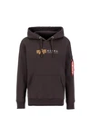 Alpha Industries Hoody Alpha Label Grau/Dunkelgrau/Braun/Dunkelbraun/Khaki/Schwarz