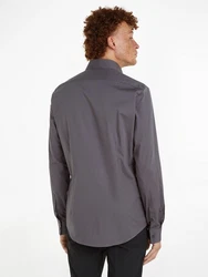 Calvin Klein Hemd Dunkelgrau/Grau/Braun