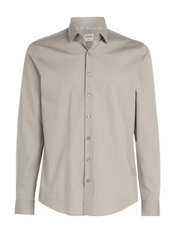 Calvin Klein Hemd Beige/Khaki/Braun