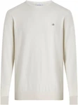 Calvin Klein Pullover COTTON SILK BLEND CN SWEATER Khaki/Creme/Weiß/Beige