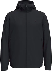 Tommy Hilfiger Outdoorjacke RWB HOODED JACKET Schwarz/Dunkelgrau/Dunkelblau