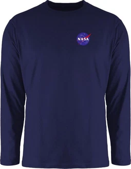 Shirtracer Rundhalsshirt NASA Logo Space X Merchandise Weltraum Weltall Dunkelblau/Blau Shirtracer Rundhalsshirt NASA Logo Space X Merchandise Weltraum Weltall Dunkelblau/Blau