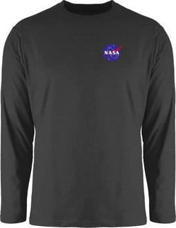 Shirtracer Rundhalsshirt NASA Logo Space X Merchandise Weltraum Weltall Dunkelgrau/Schwarz/Dunkelblau/Grau/Hellgrau/Braun Shirtracer Rundhalsshirt NASA Logo Space X Merchandise Weltraum Weltall Dunkelgrau/Schwarz/Dunkelblau/Grau/Hellgrau/Braun