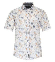CASAMODA Kurzarmhemd Kent Casual Weiß/Creme/Blau/Mischfarben/Silber/Dunkelgrau/Rot